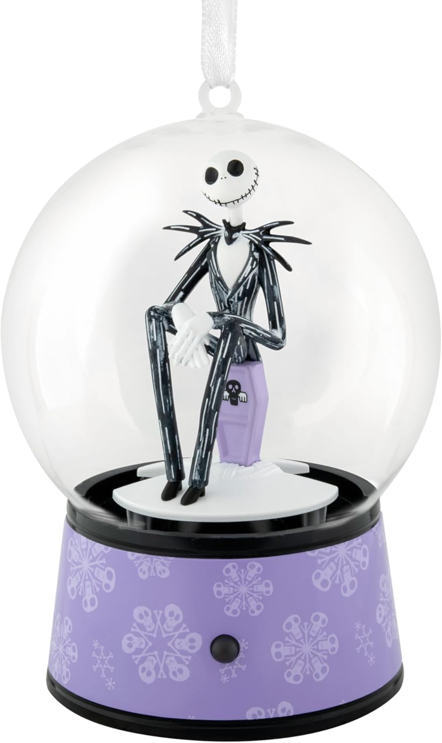 2026 Nightmare Before Christmas Musical Snow Globe Hallmark Ornament with Motion RED BOX 